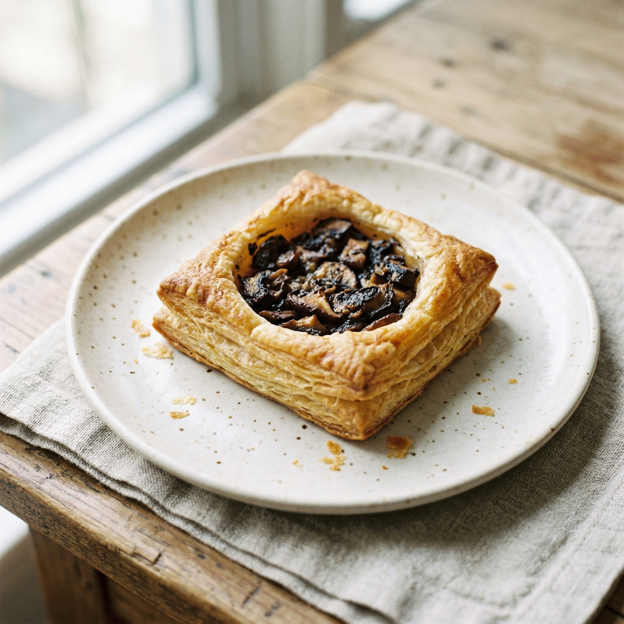 Flaky Mushroom Puff