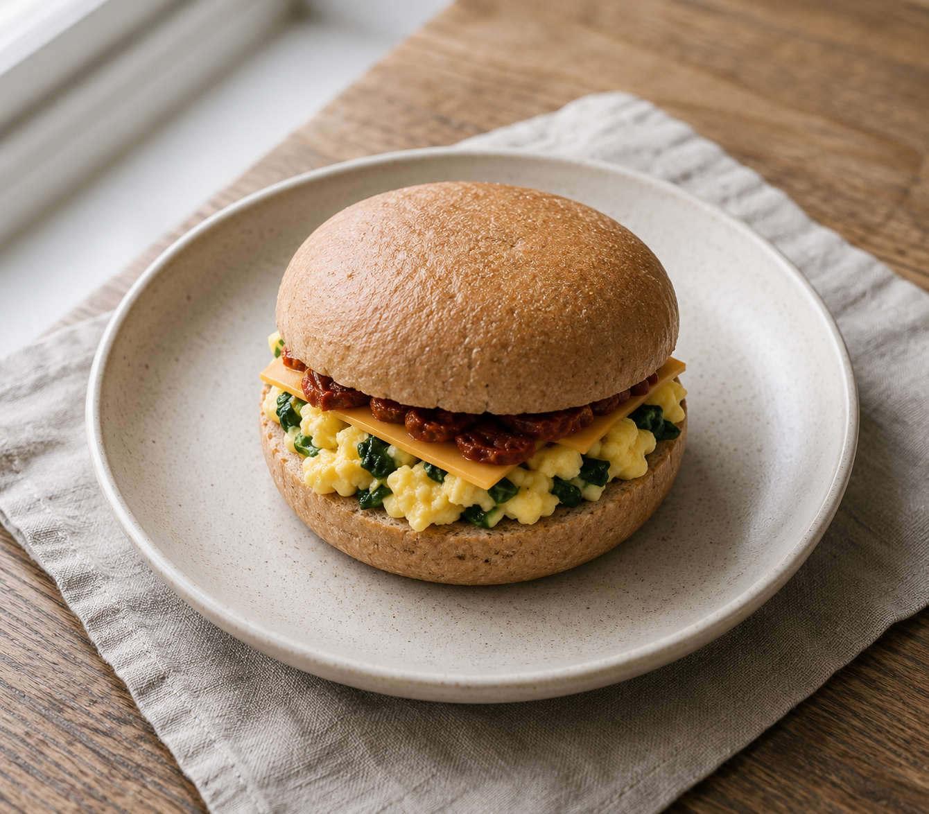 Breakfast Egg Bun 