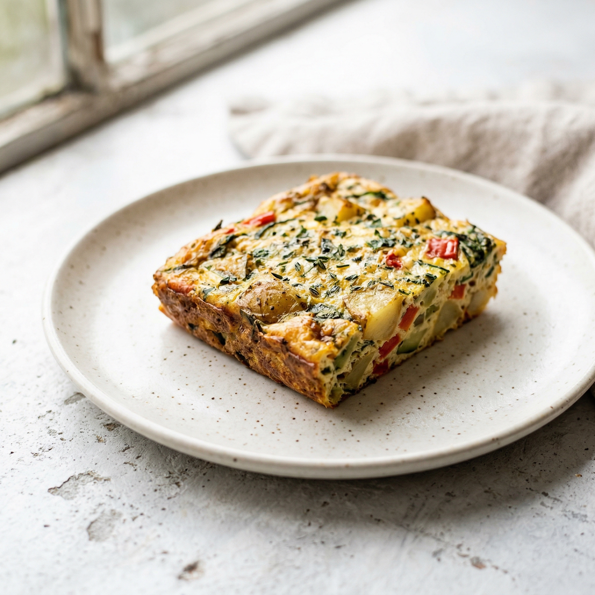 Shrimp and Leek Egg Frittata