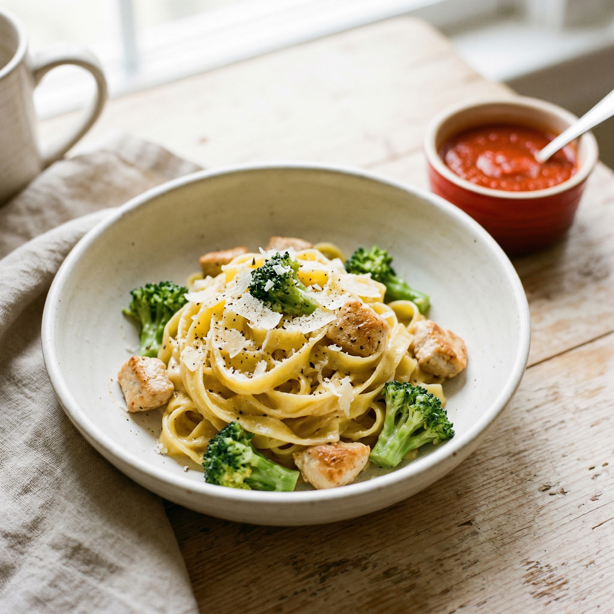 Creamy Garlic Chicken Penne