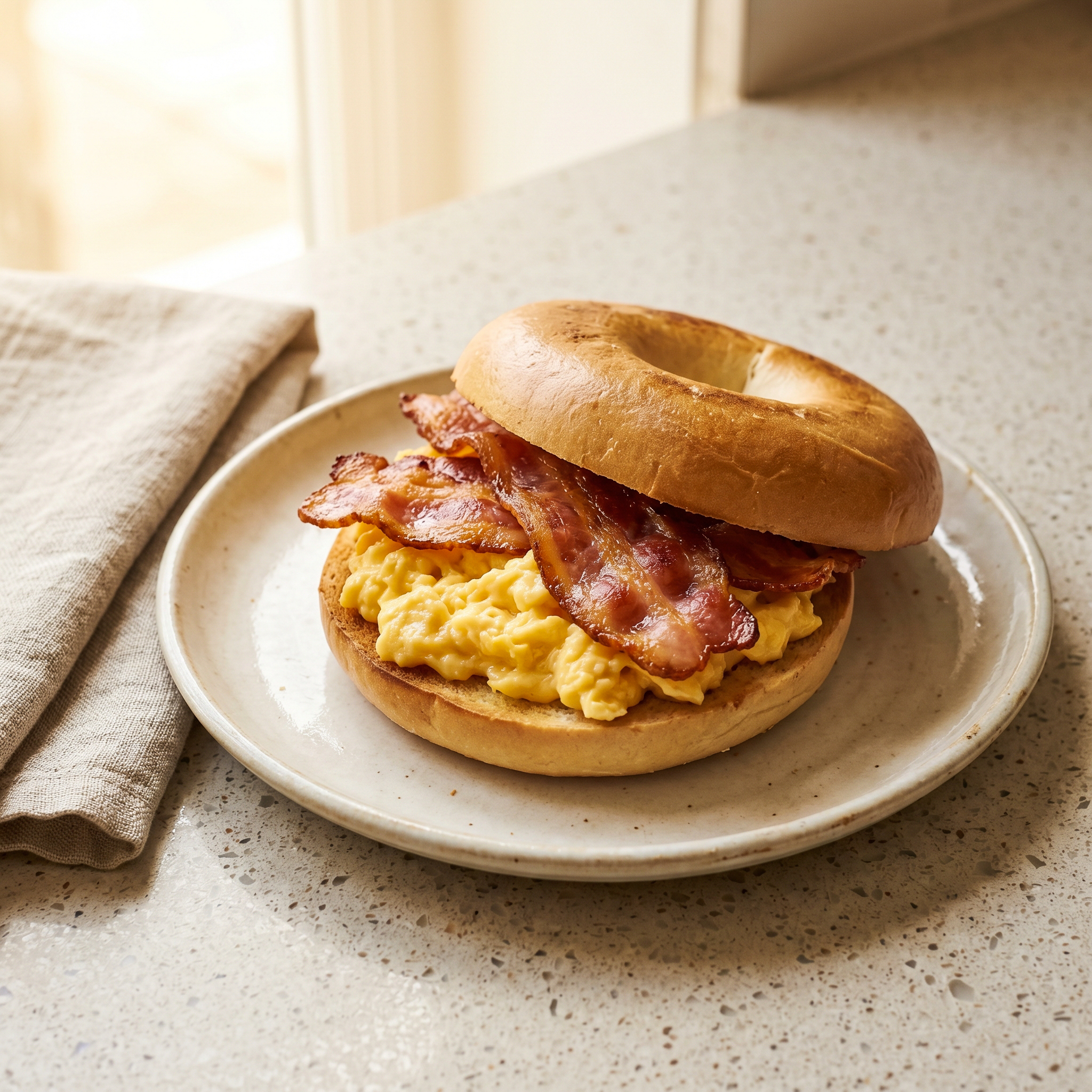 Bacon and Egg Bagel