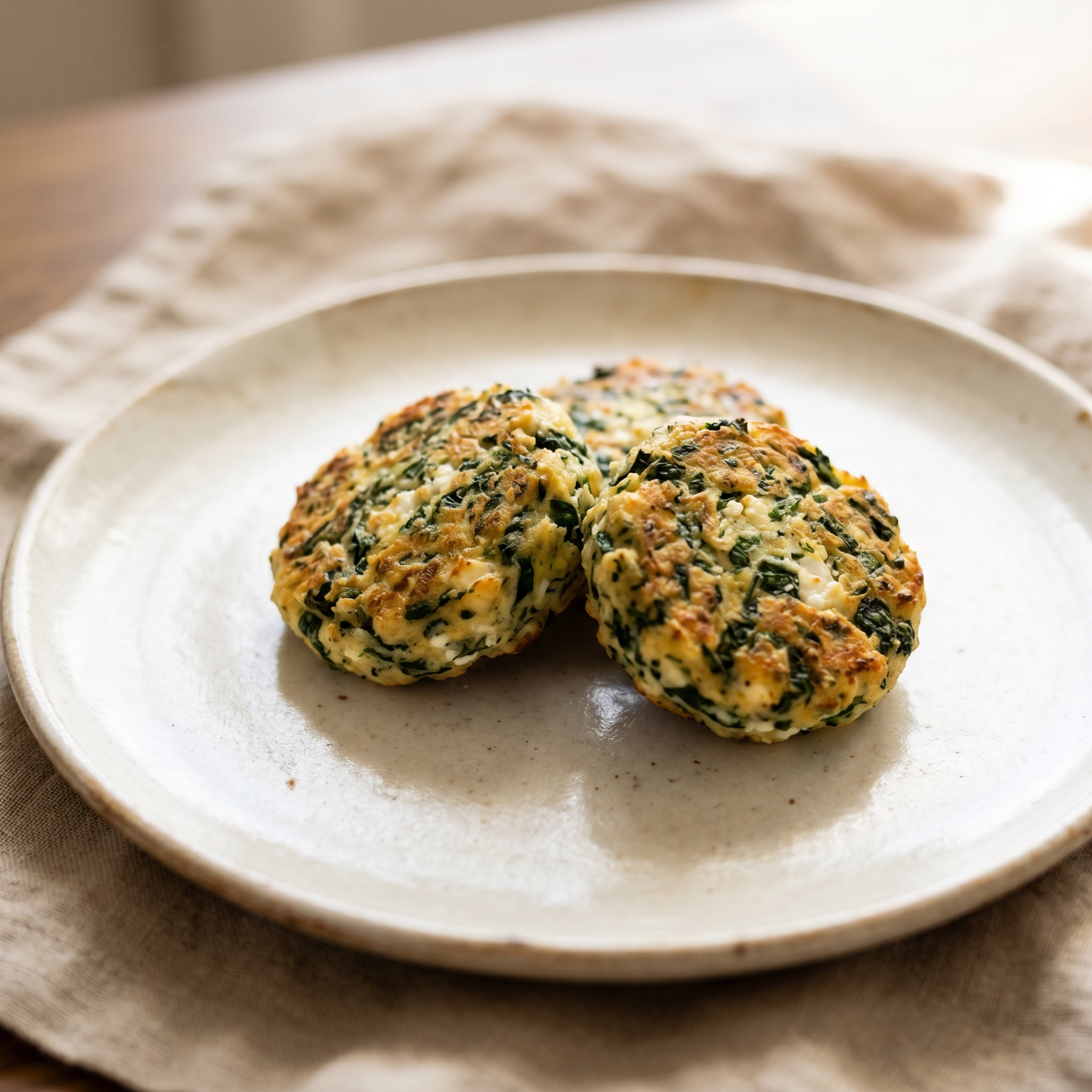 Baked Ricotta and Spinach Fritters